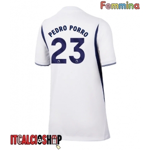 Tottenham Hotspur Pedro Porro #23 Prima Maglia Femmina 2026-27 Manica Corta